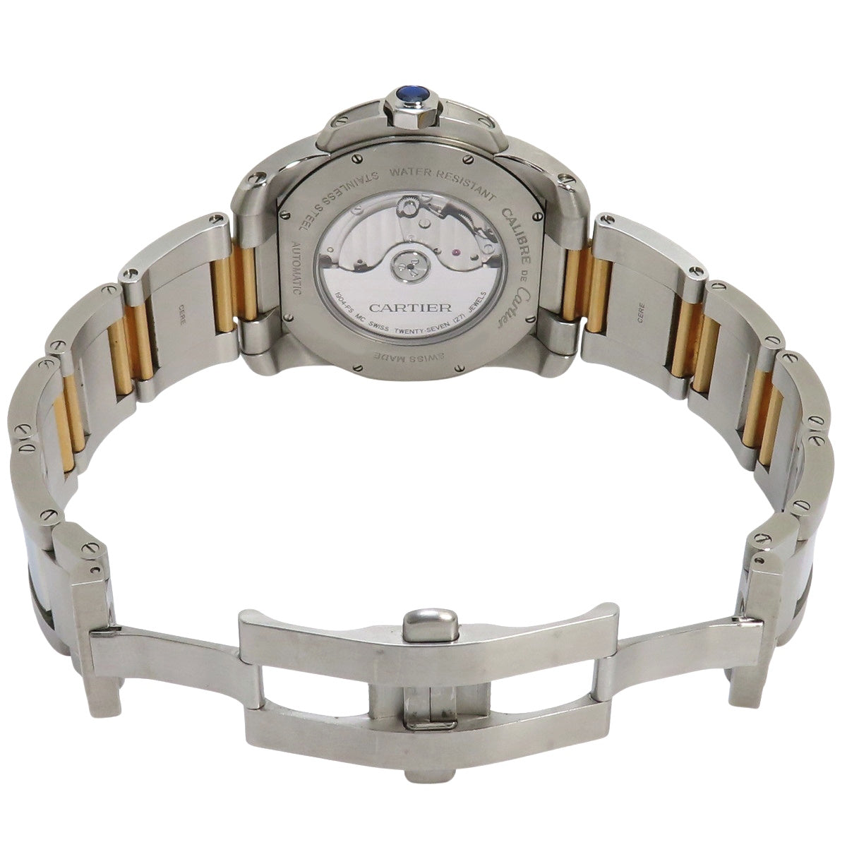 卡地亚卡利伯系列W7100036 PG/SS银色自动腕表