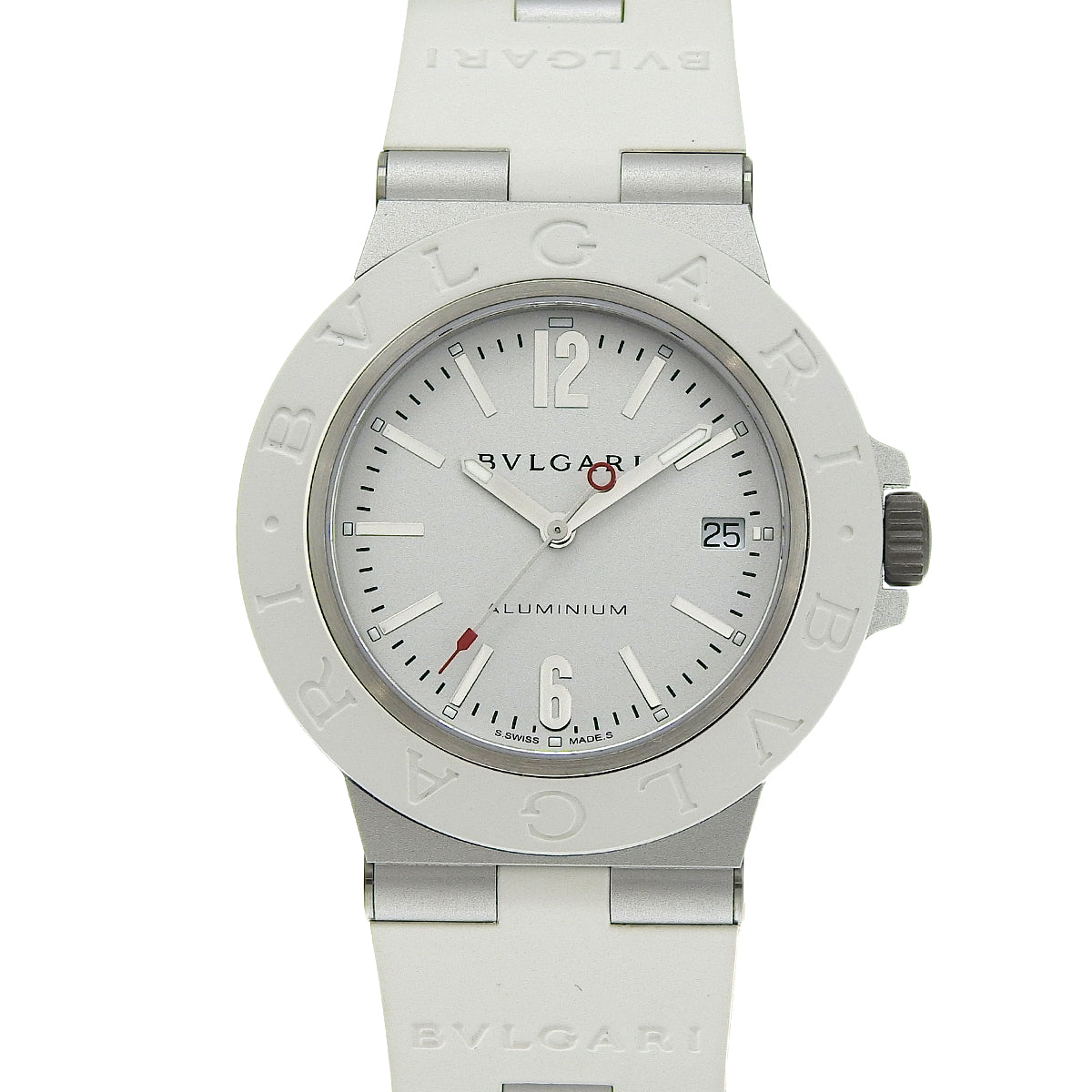 アルミニウム BB40AT アルミ/ラバー 自動巻き ホワイト