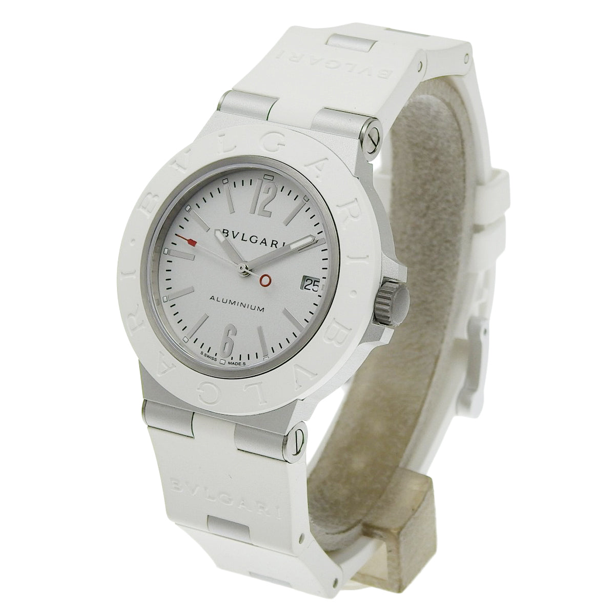 アルミニウム BB40AT アルミ/ラバー 自動巻き ホワイト