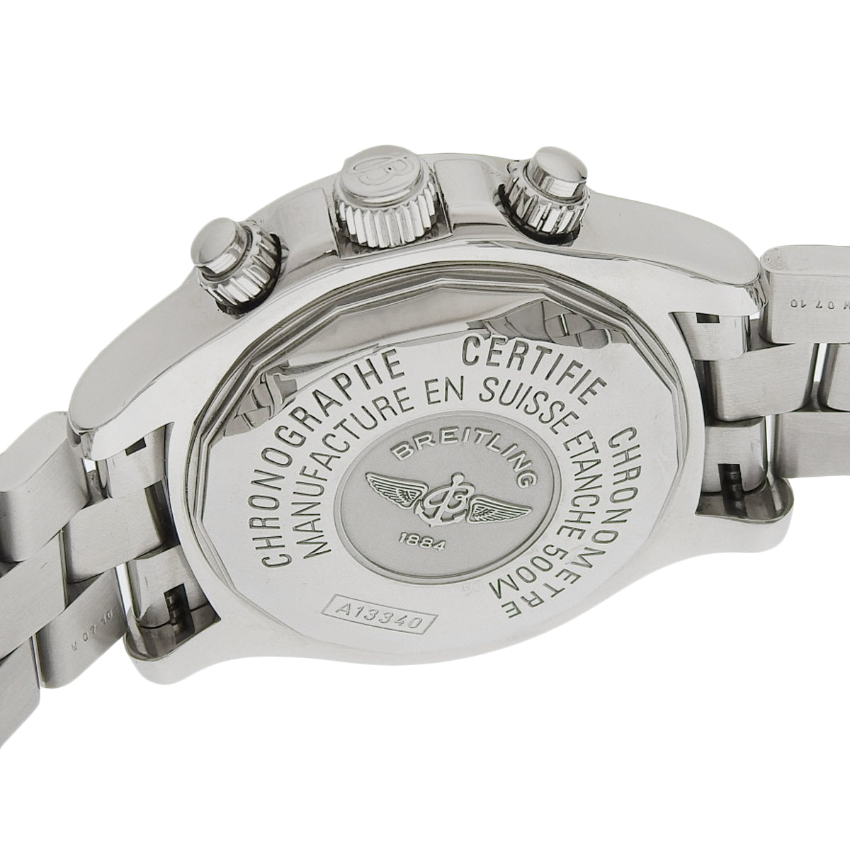 超级海洋计时码表星期日历 A13340 不锈钢黑色自动男士腕表