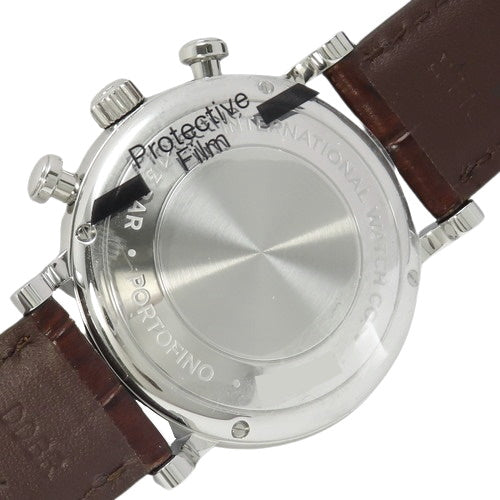 IW391404 Portofino Chronograph, Stainless Steel/Leather, Automatic, Navy Blue