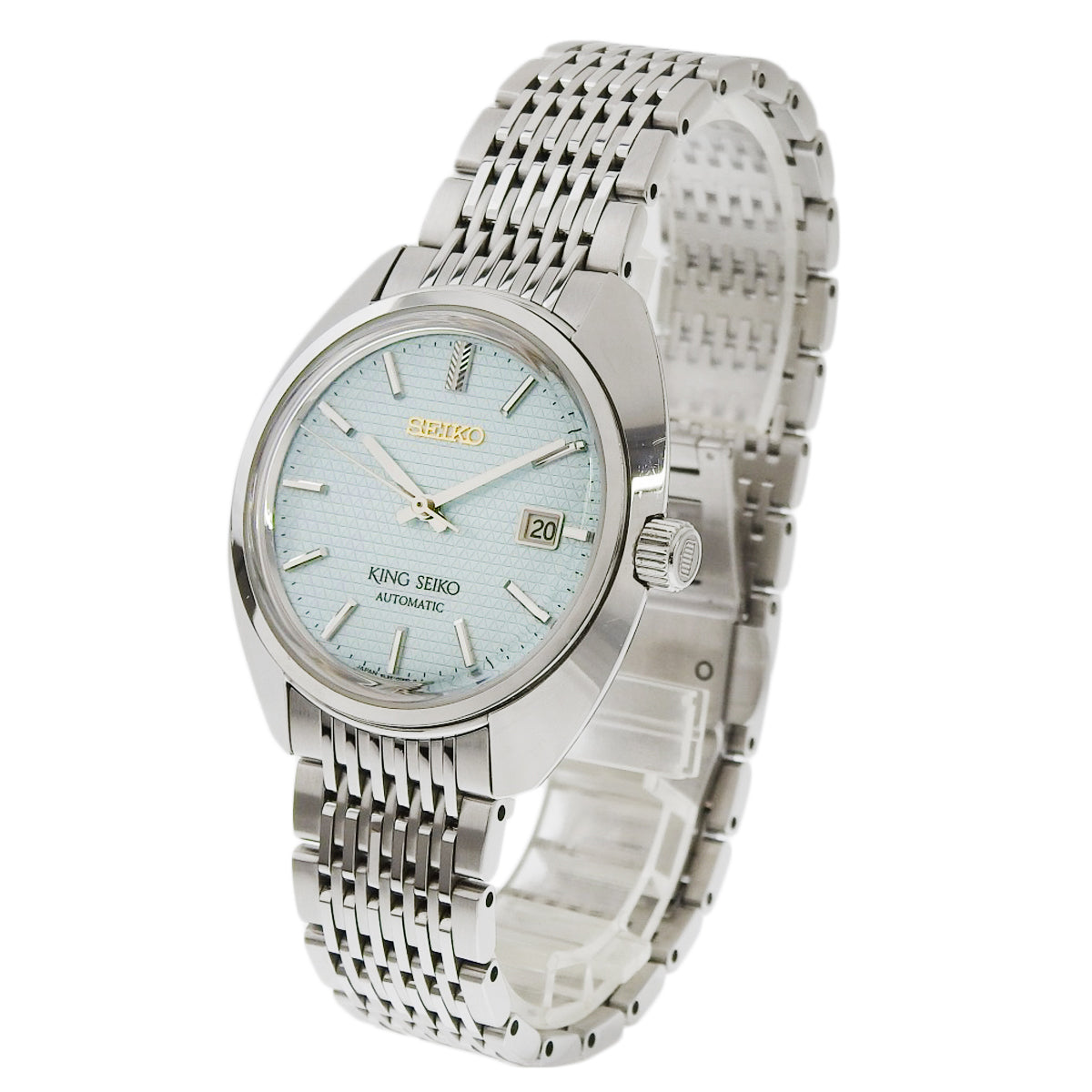 SKDS023 King Seiko 100th Anniversary Limited Edition SS Automatic Watch, Light Blue, Limited to 700 pieces.