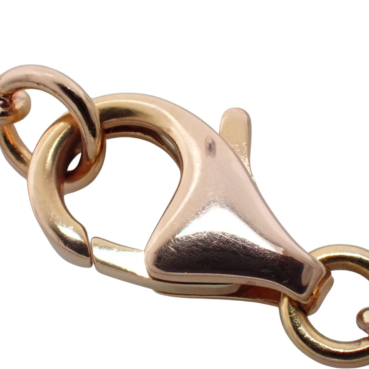 LOVE Necklace, Semi-Pavé Diamond, Pink Gold (K18PG)