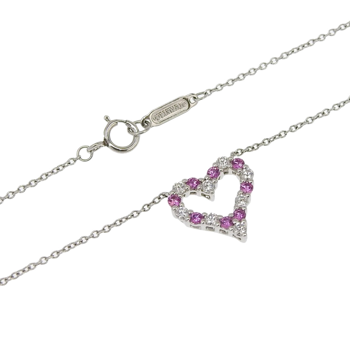 センチメンタル ハート ペンダント ダイヤモンド/サファイア Pt950プラチナ アクセサリー ジュエリー