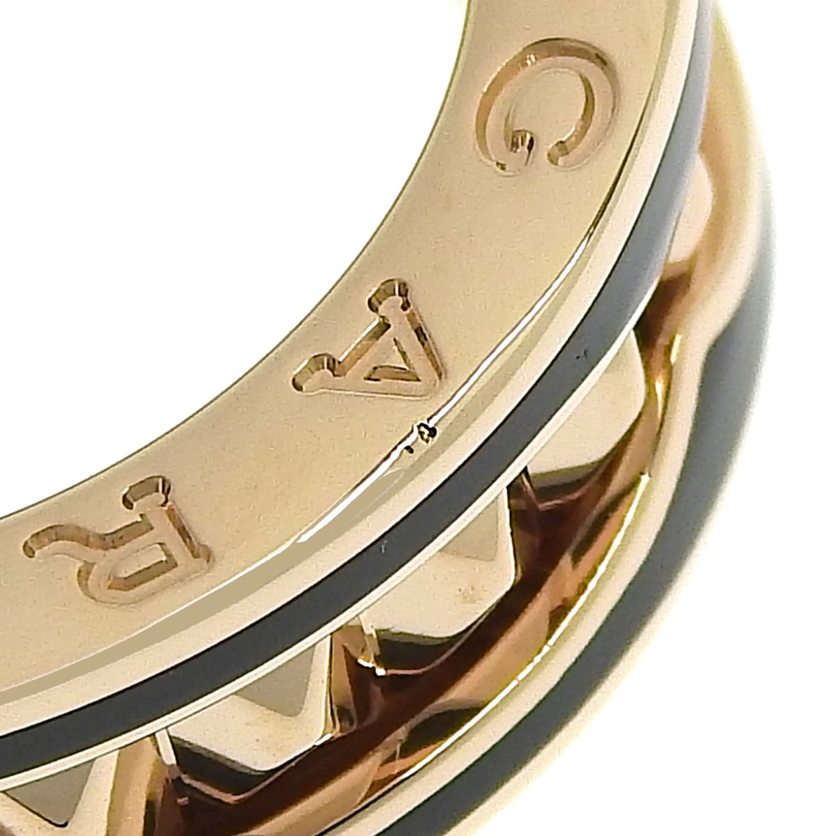 B.zero1 Rock Ring, 18K Pink Gold (PG), Ceramic