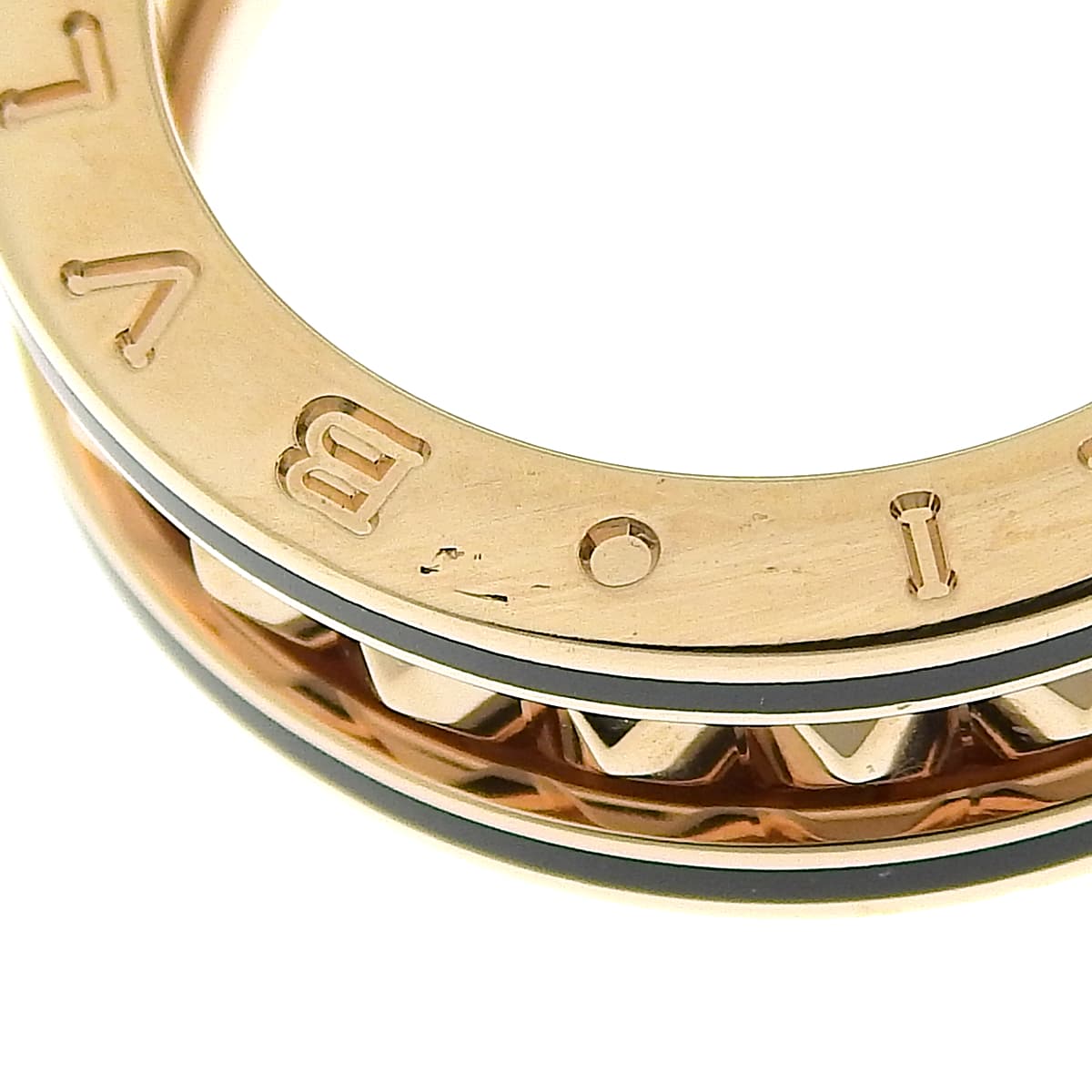 B.zero1 Rock Ring, 18K Pink Gold (PG), Ceramic