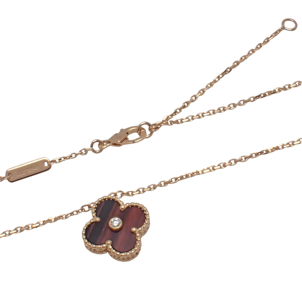 Vintage Alhambra Pendant, Diamond/Bullseye, Pink Gold (K18PG), 1PD, 2017 Holiday Limited Edition.