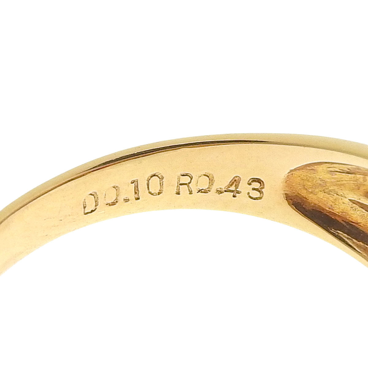 ルビー ダイヤモンド リング ルビー/ダイヤモンド R0.43/D0.10 イエローゴールド K18YG