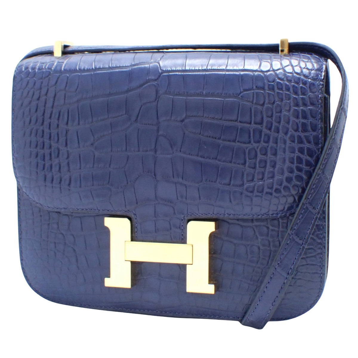 Constance Mini Constance 18 Alligator Matte Crocodile Blue Abyss Z Stamp