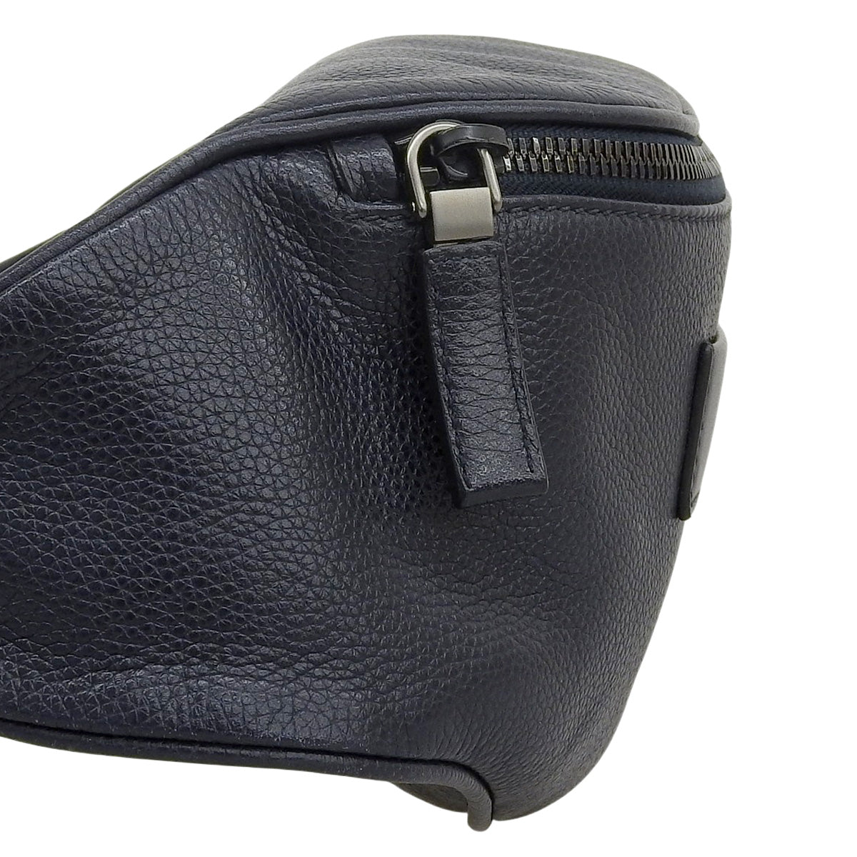 Navy Leather Waist Bag 2VL010