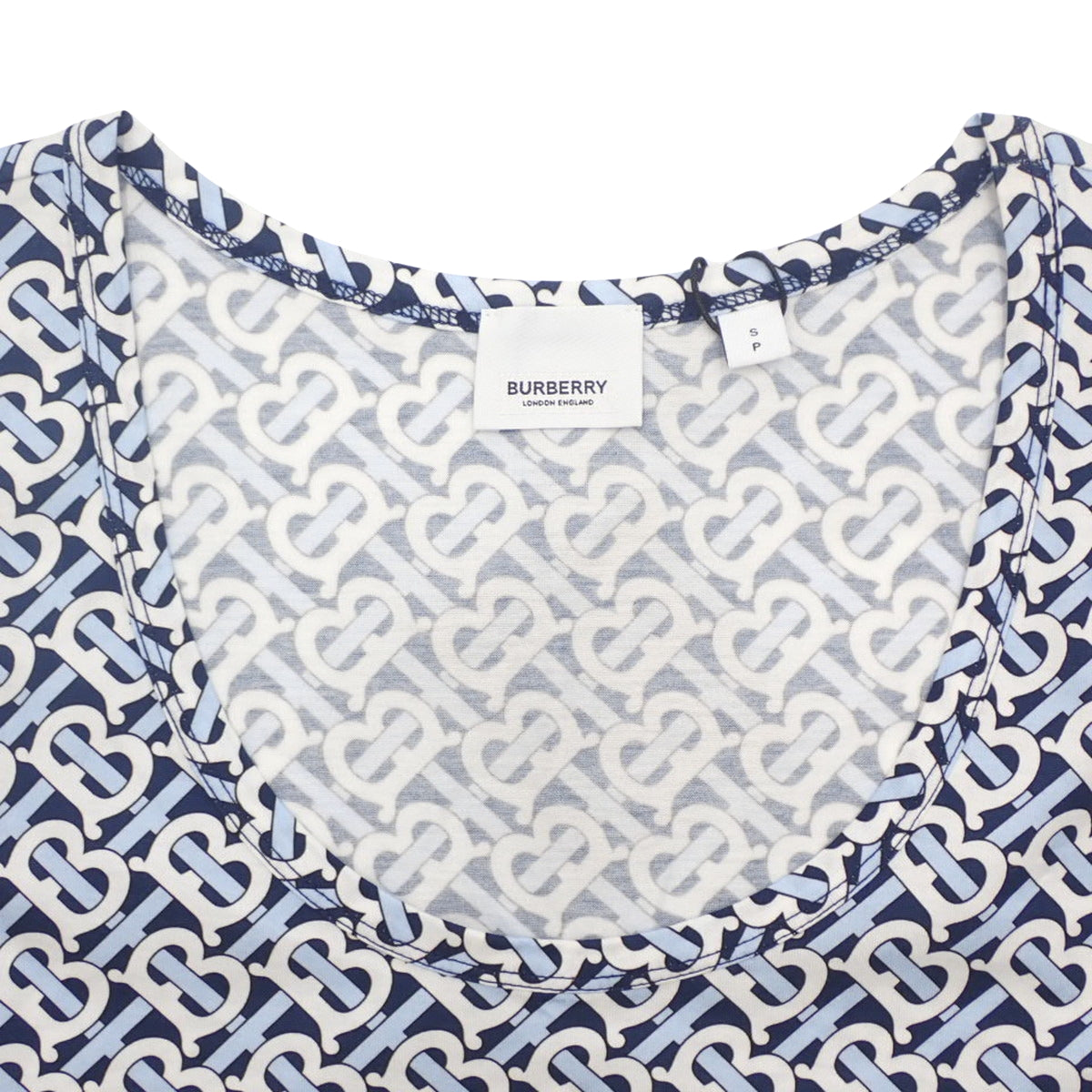 ロゴ タンクトップ S TBロゴ ブルー ホワイト