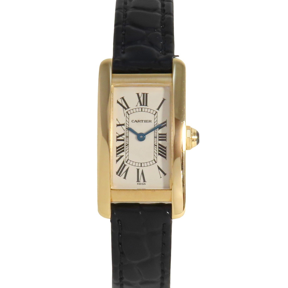 Tank Américaine SM W2601556 YG/Leather Ivory Quartz Ladies