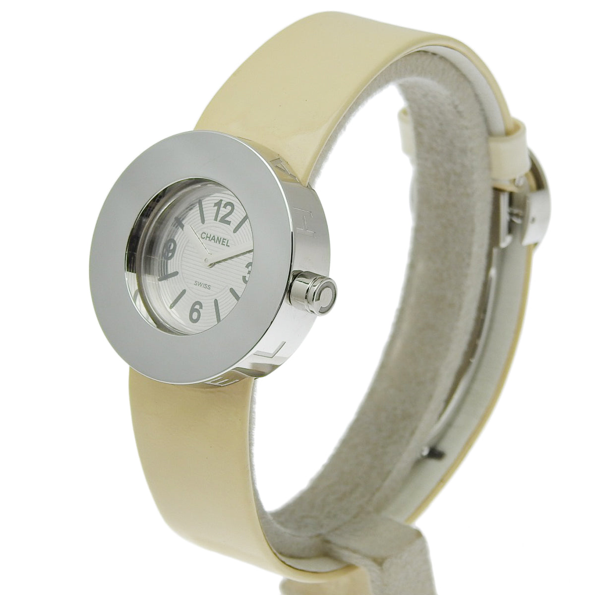 La Ronde H0580 不锈钢/皮革石英银色