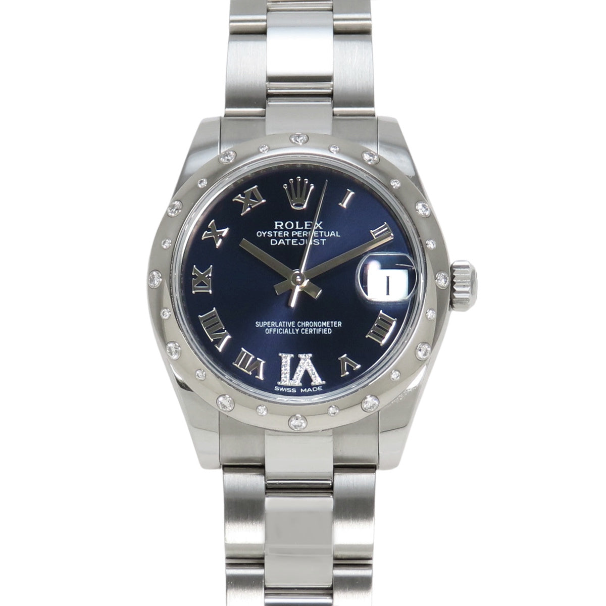 日志型31 178344 WG/SS 随机编号 紫色表圈镶钻 VI型钻石 自动上链