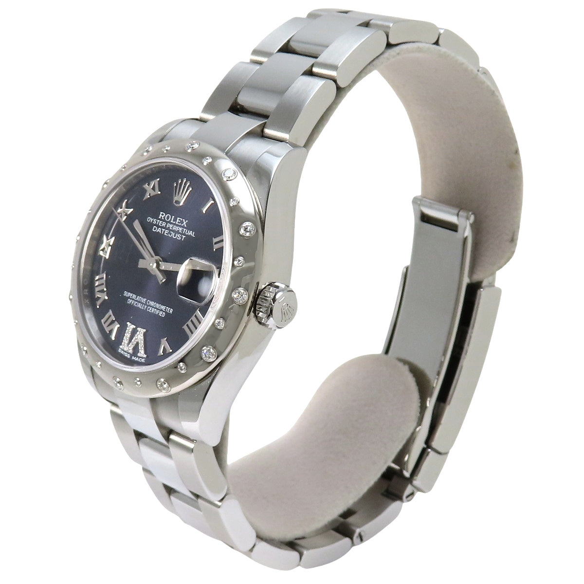 日志型31 178344 WG/SS 随机编号 紫色表圈镶钻 VI型钻石 自动上链