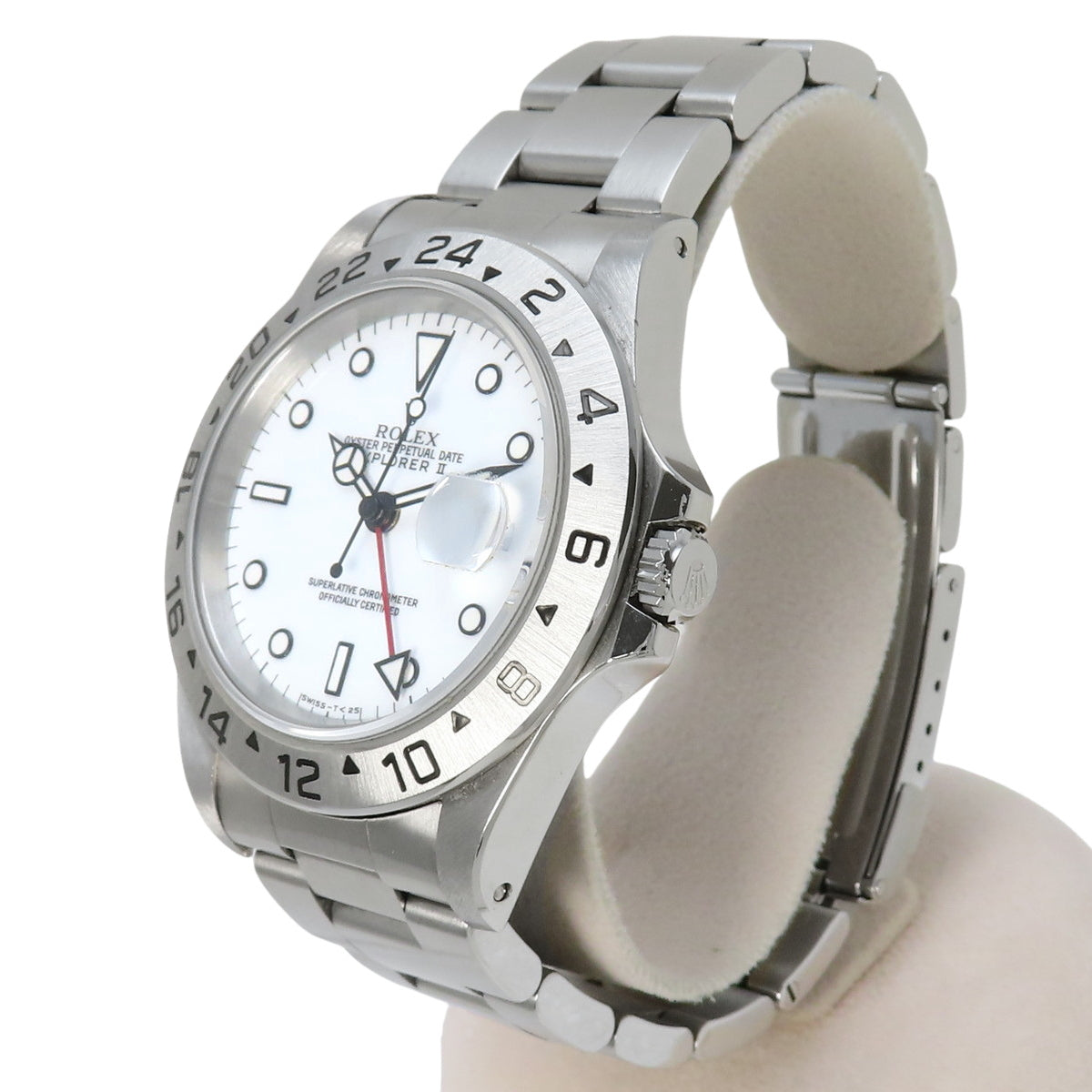 16570 探险家型II 不锈钢 U字头 自动上链 白色