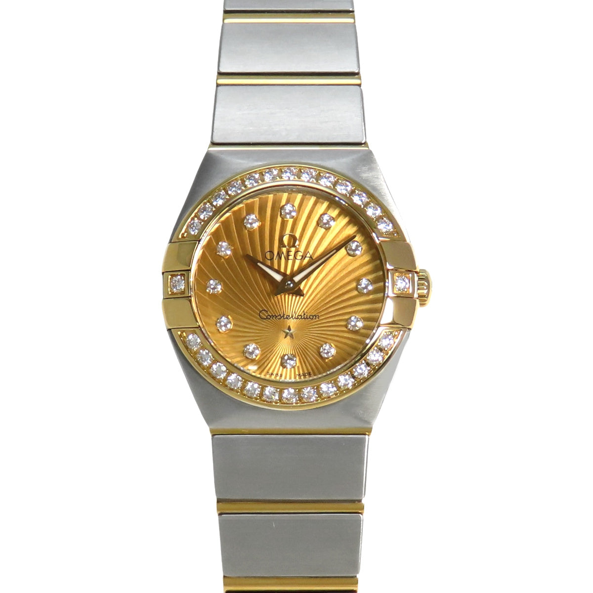 123.25.24.60.58.001 コンステレーション YG/SS クオーツ ゴールド ダイヤベゼル