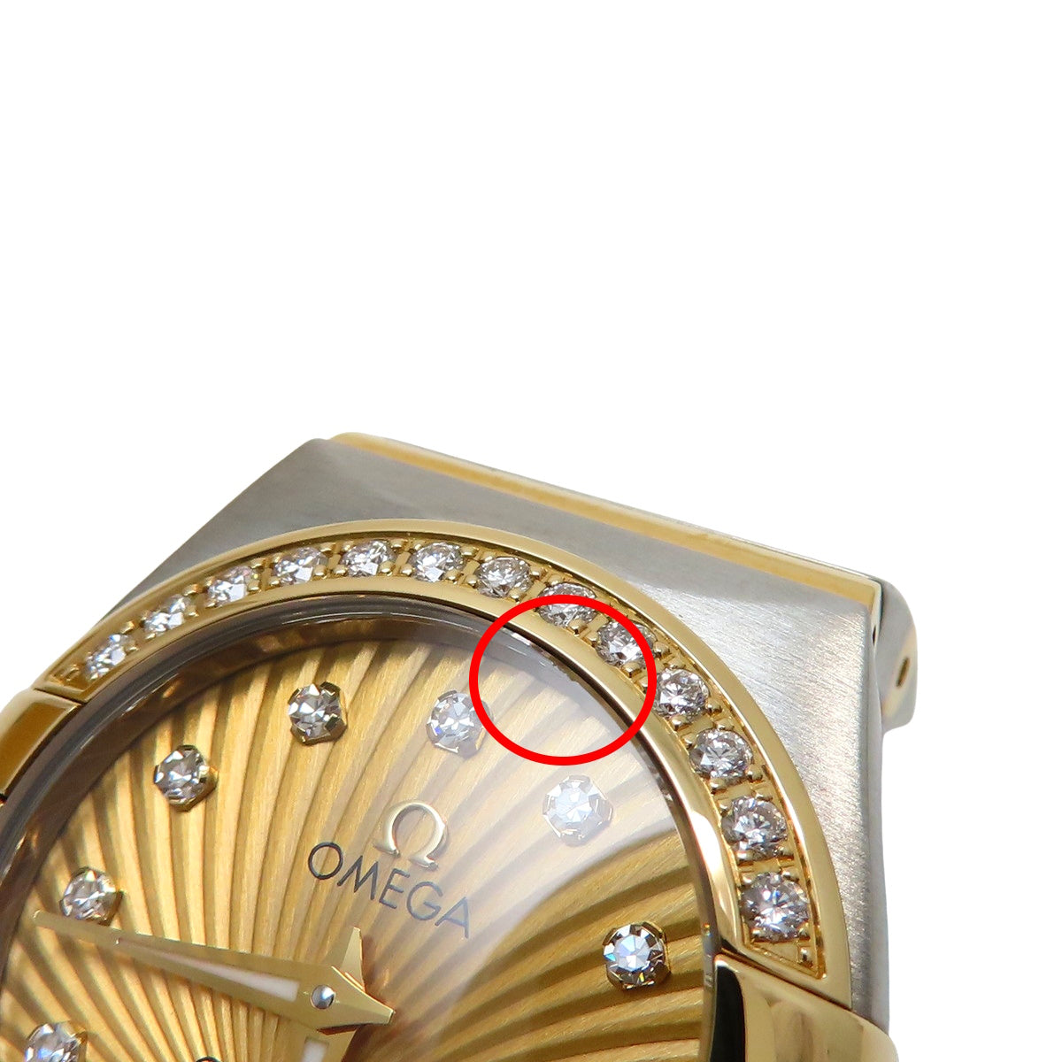 123.25.24.60.58.001 コンステレーション YG/SS クオーツ ゴールド ダイヤベゼル