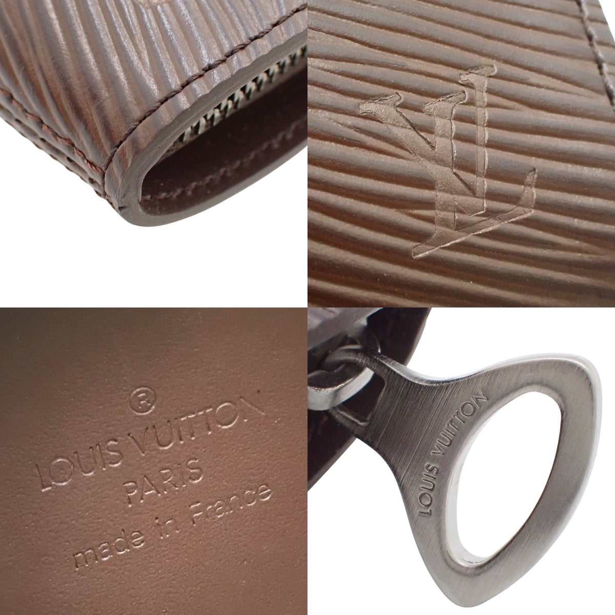 Epi Portefeuille Epi Z Epi皮革 摩卡色 M6344D 零钱包 硬币包 拉链式