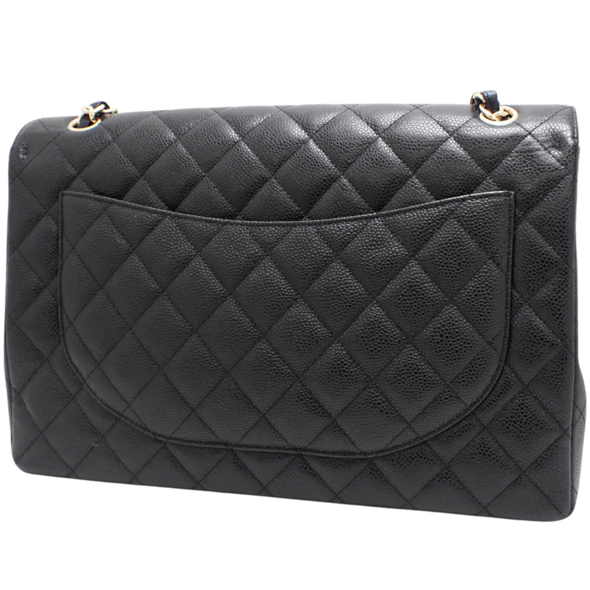 Matelasse, Coco Mark, Chain Shoulder, Caviar Skin, Black