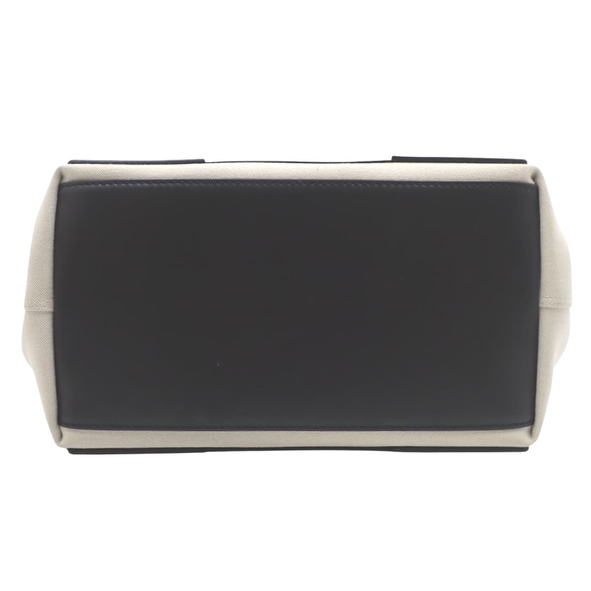 NAVY CABAS S Navy Cabas Cotton Canvas Calfskin Natural/Black 339933