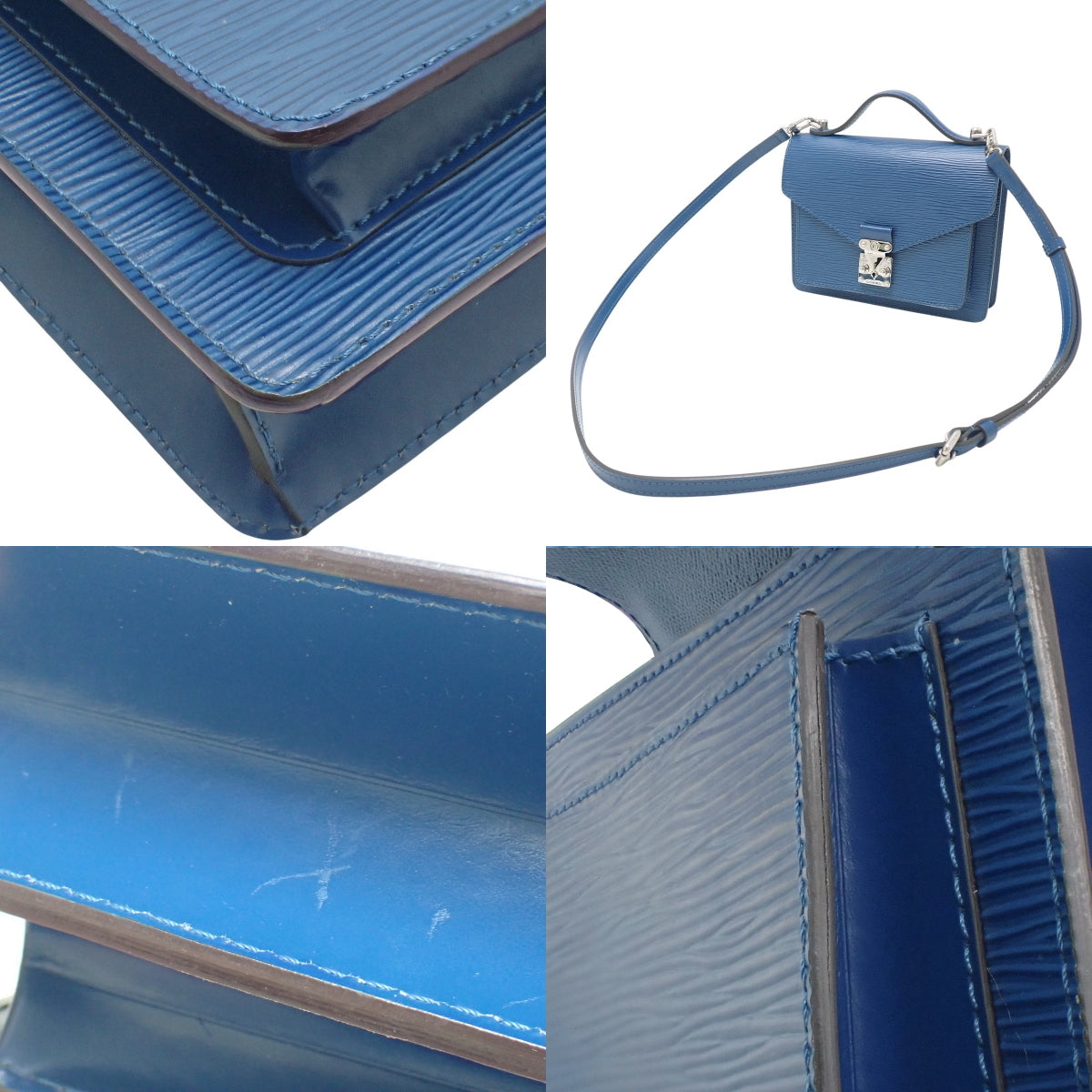 Epi Monceau BB Epi Leather Saphir M40976