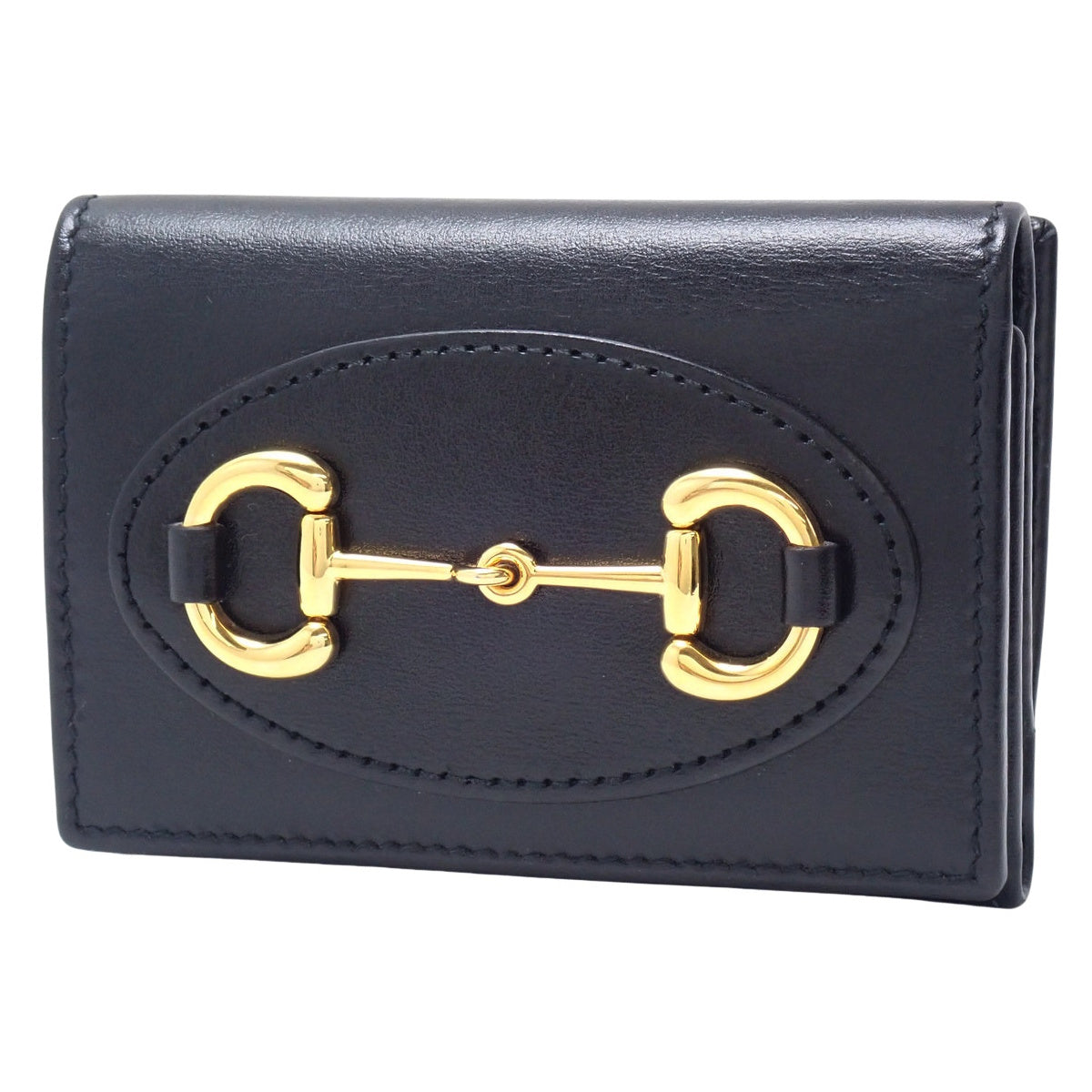 Horsebit 1955 三折迷你皮革钱包 644462