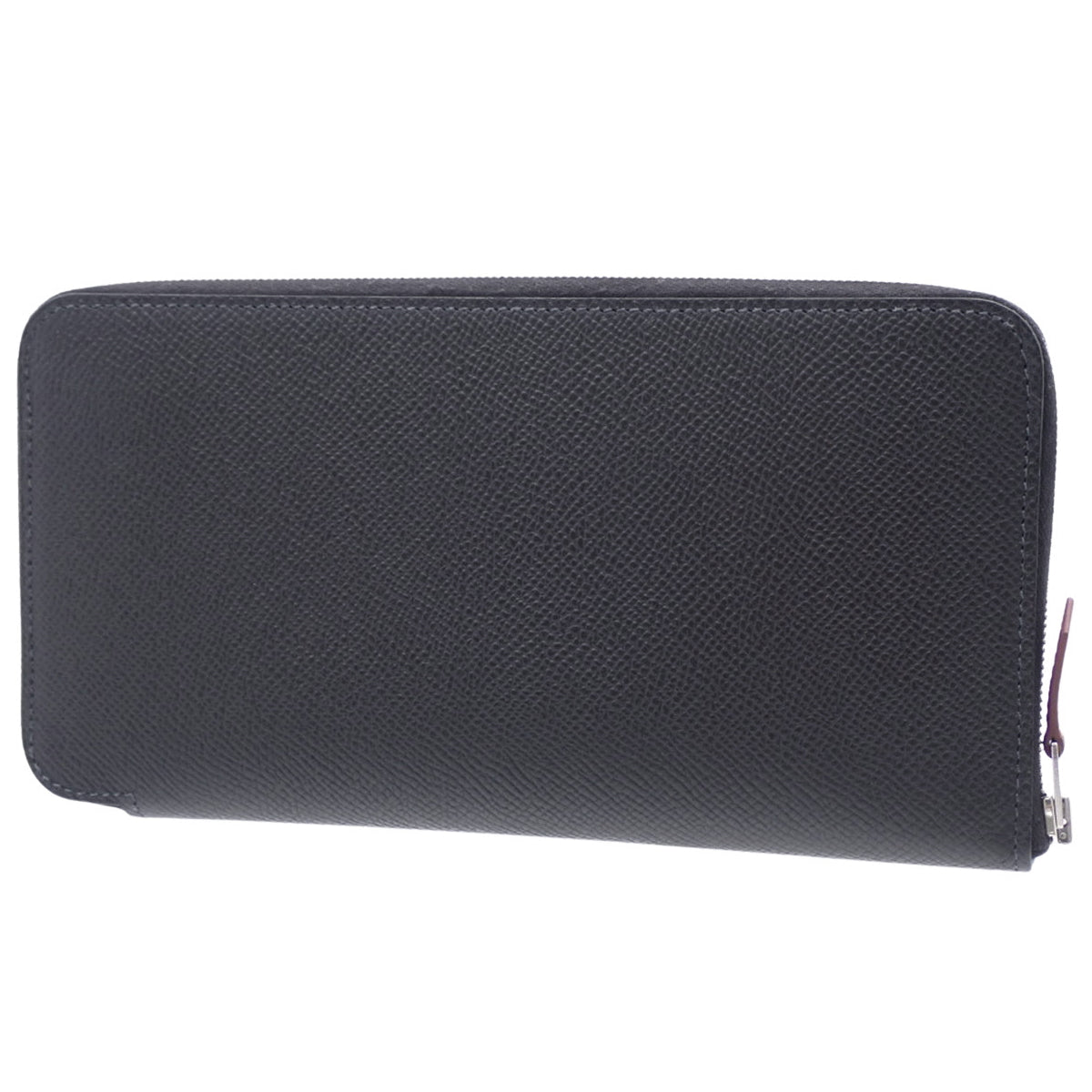 Azap Silk In Long, Epsom cowhide leather, palladium hardware, black, Cassis (burgundy), silver hardware, W stamp.