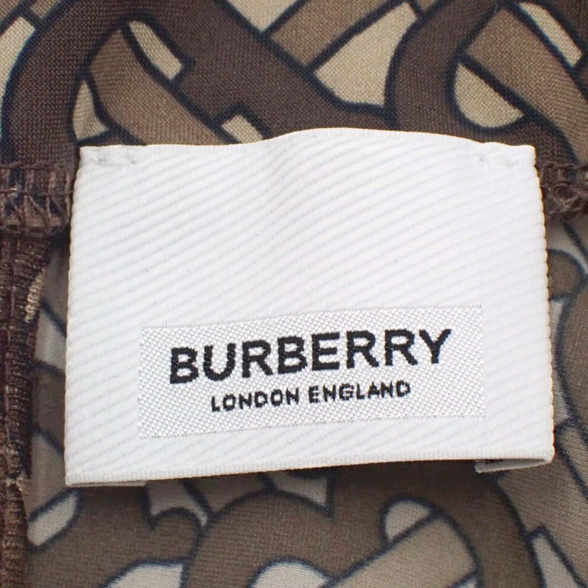 TB logo long sleeve top, size M, cut and sewn, high neck, monogram