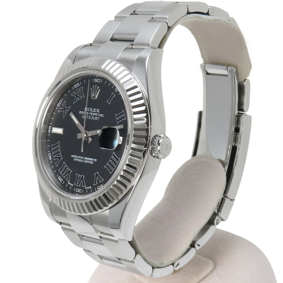 116334 日志型腕表 不锈钢 随机编号 自动上链 黑色