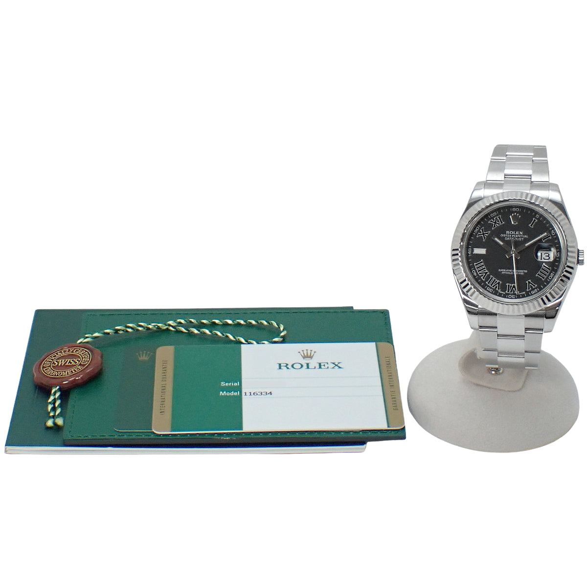 116334 日志型腕表 不锈钢 随机编号 自动上链 黑色