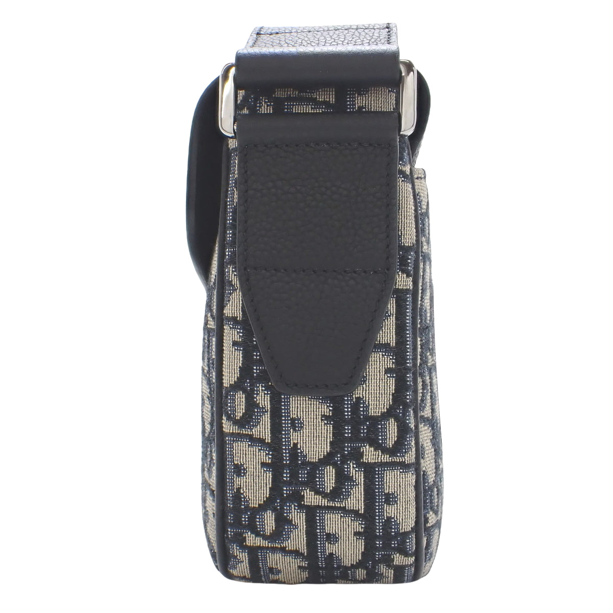 Trotter Oblique Saddle Bag in Canvas and Leather