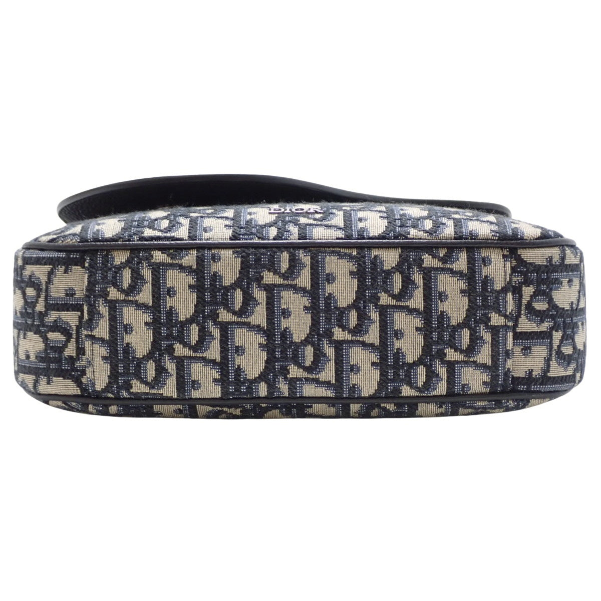 Trotter Oblique Saddle Bag in Canvas and Leather