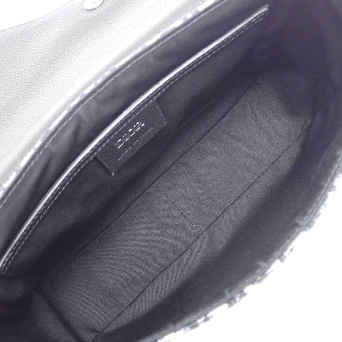 Trotter Oblique Saddle Bag in Canvas and Leather