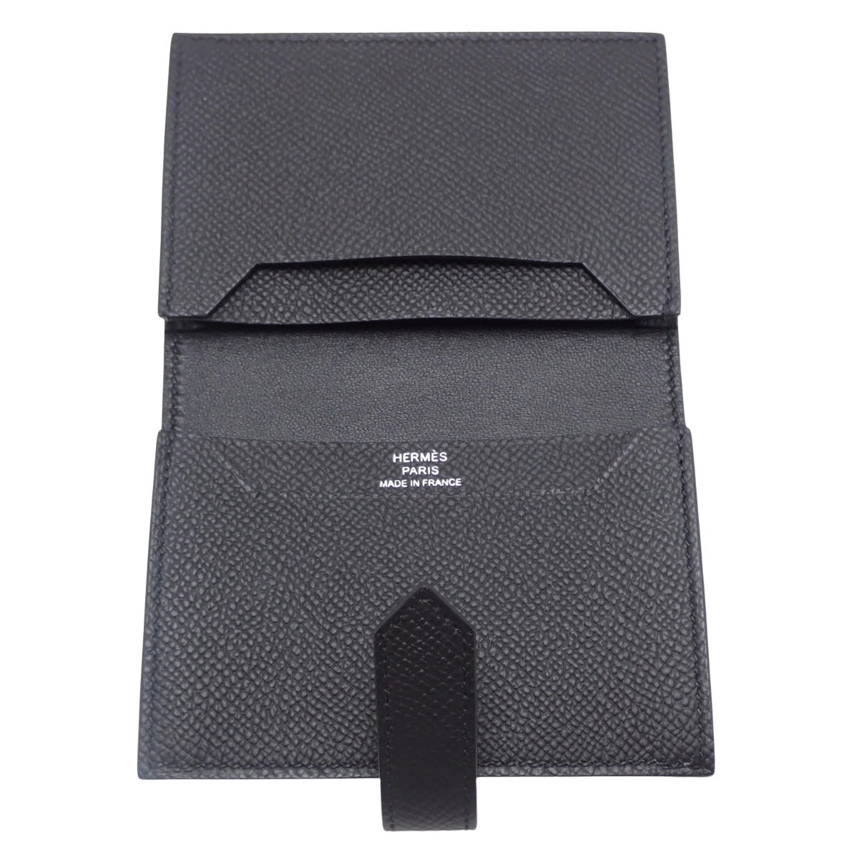 Bearn Mini Card Case, Epsom Leather, Palladium Hardware, B Stamp