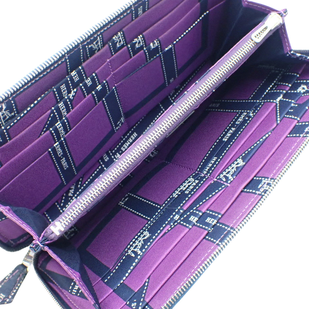 Azap 长款丝绸包,Epsom 皮革,钯金配件,P 印章