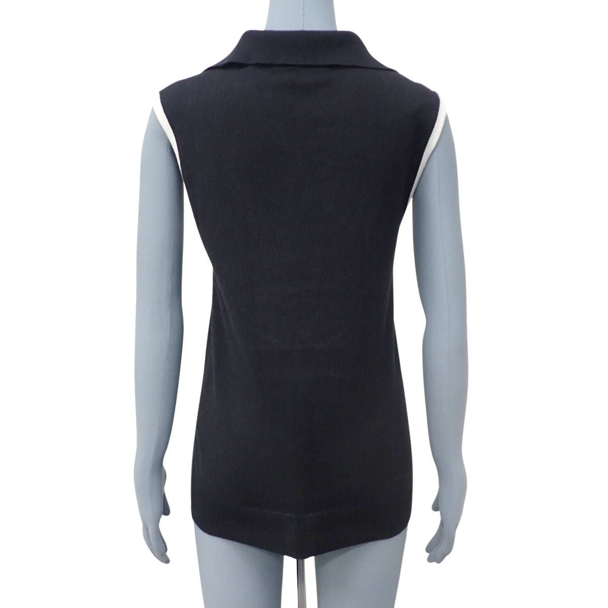 Sleeveless Knit 2021 XS Black White