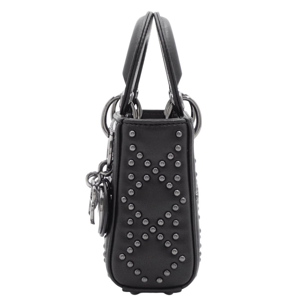 Lady Dior レディディオール バッグ ミニ スタッズ ラムスキン