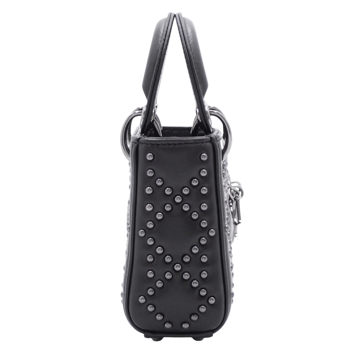 Lady Dior レディディオール バッグ ミニ スタッズ ラムスキン