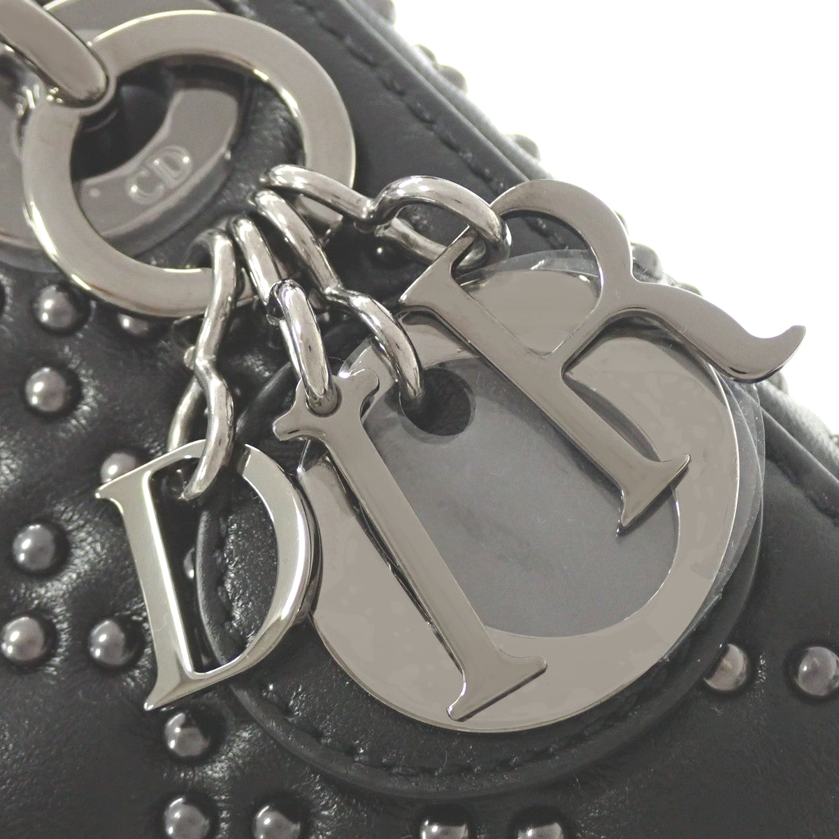 Lady Dior レディディオール バッグ ミニ スタッズ ラムスキン