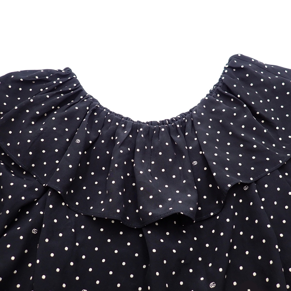 Dot Blouse Size 40 Polka Dot Tunic Black White