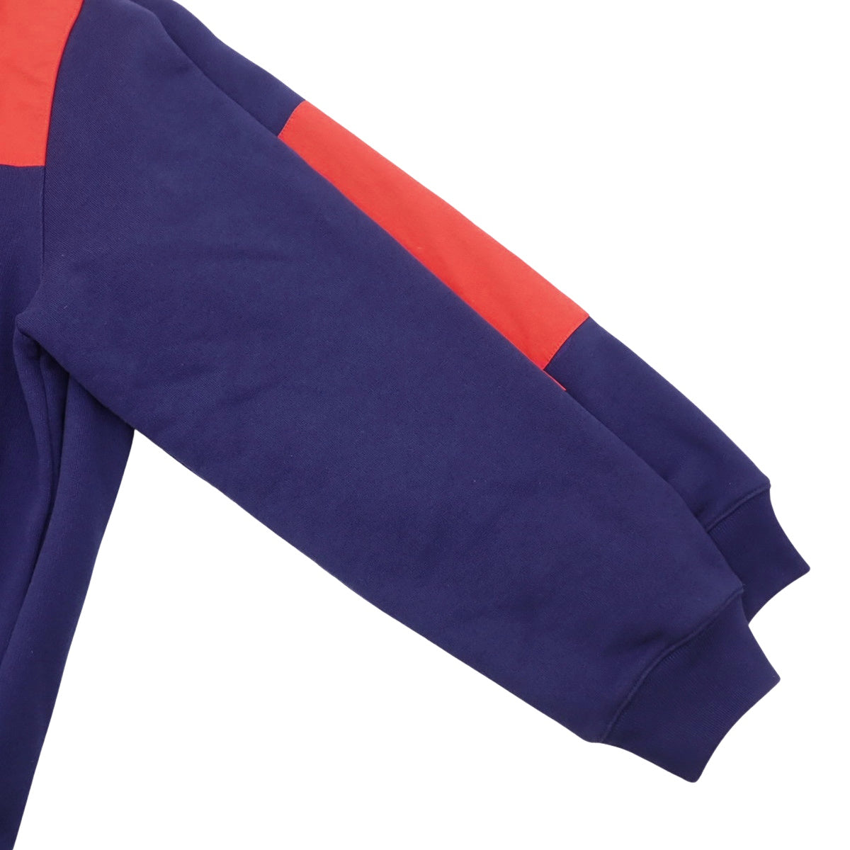 The North Face collaboration zip-up hoodie, size L, red and blue