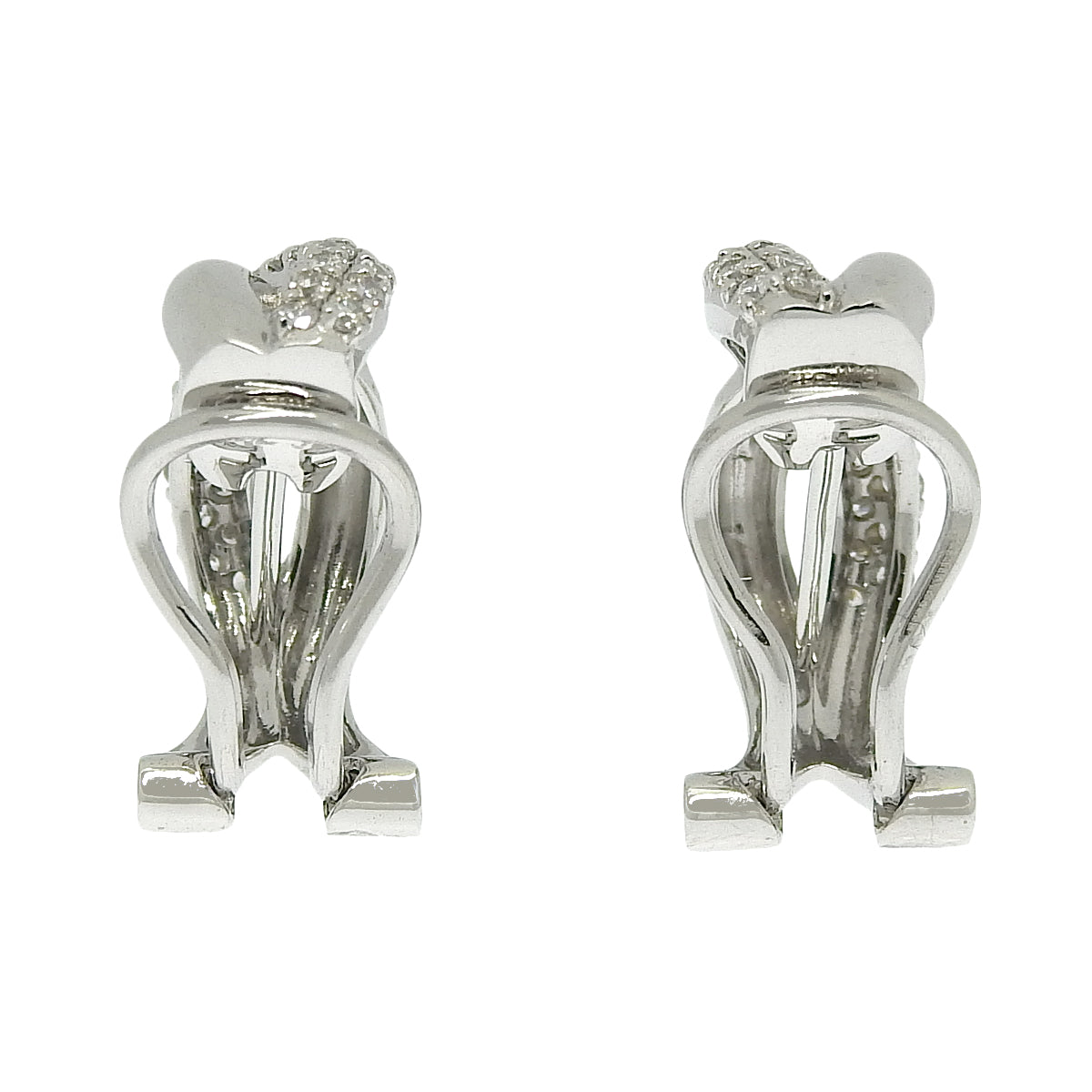 Infinity Diamond Earrings D0.25, 0.25 White Gold K18WG