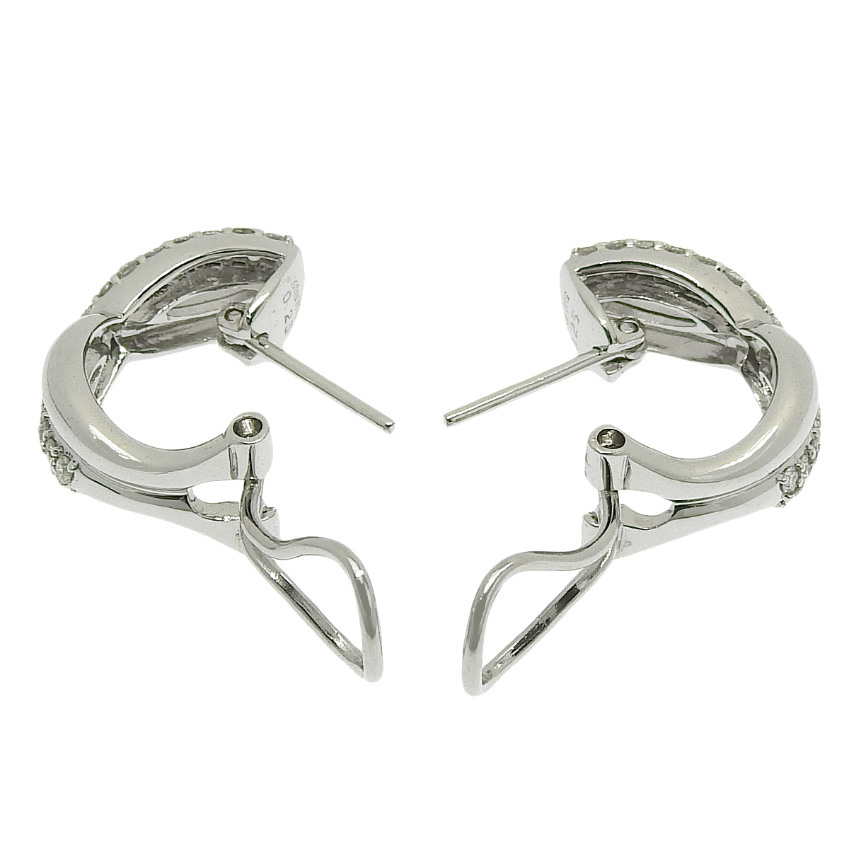 Infinity Diamond Earrings D0.25, 0.25 White Gold K18WG