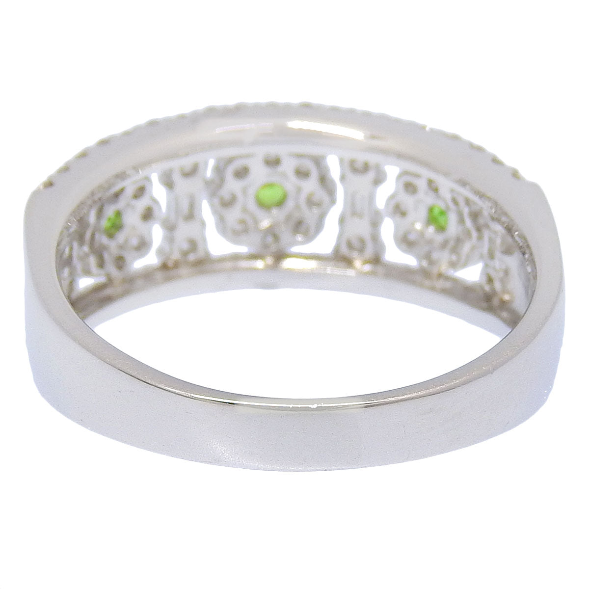 翠榴石钻石戒指 GG0.16/D0.62 Pt900 铂金