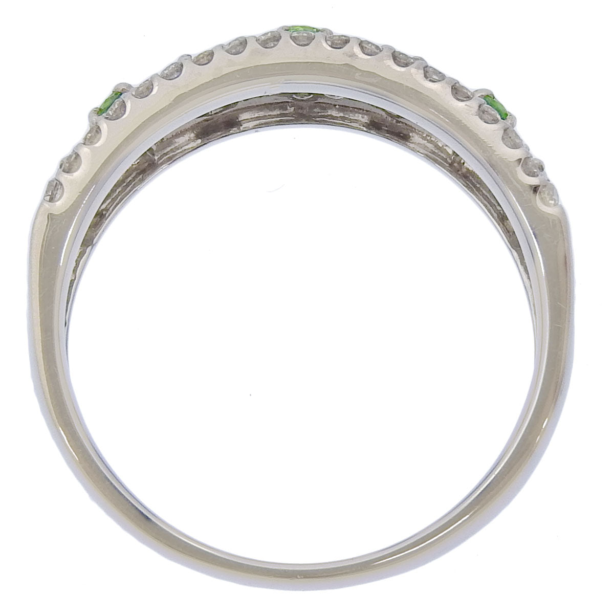 翠榴石钻石戒指 GG0.16/D0.62 Pt900 铂金