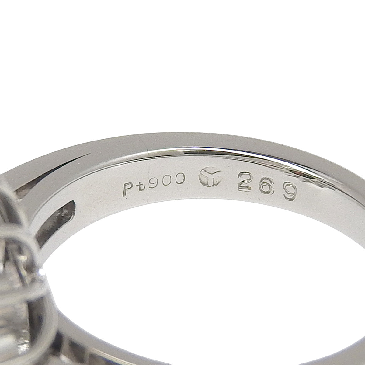 黑欧泊钻石戒指 BLOP2.69/D11.26 Pt900 铂金饰品