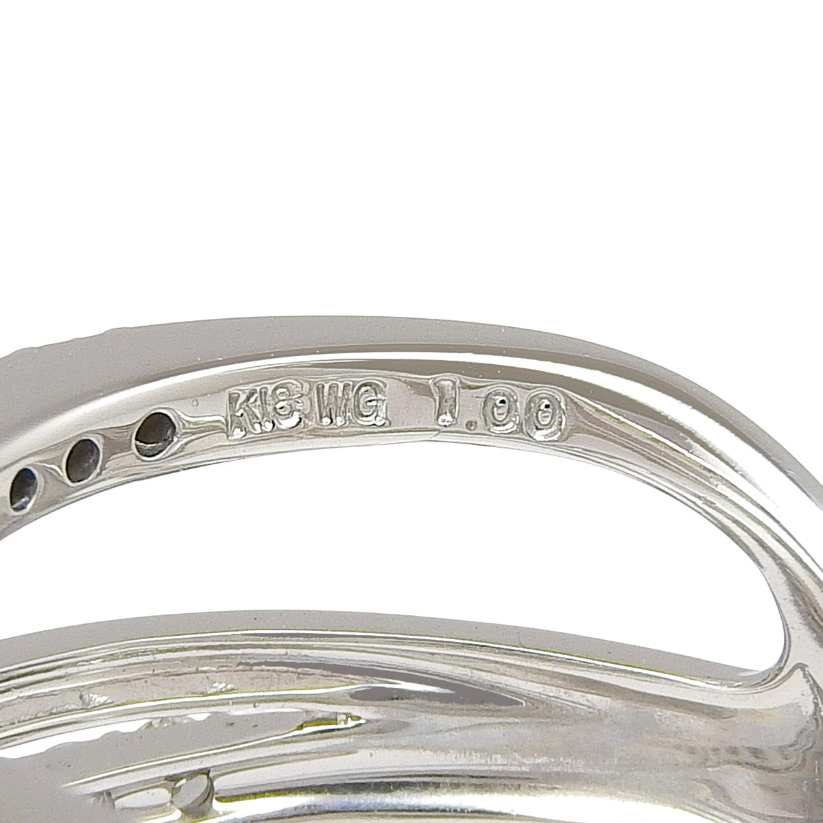 钻石戒指 D1.00 K18 白金 WG