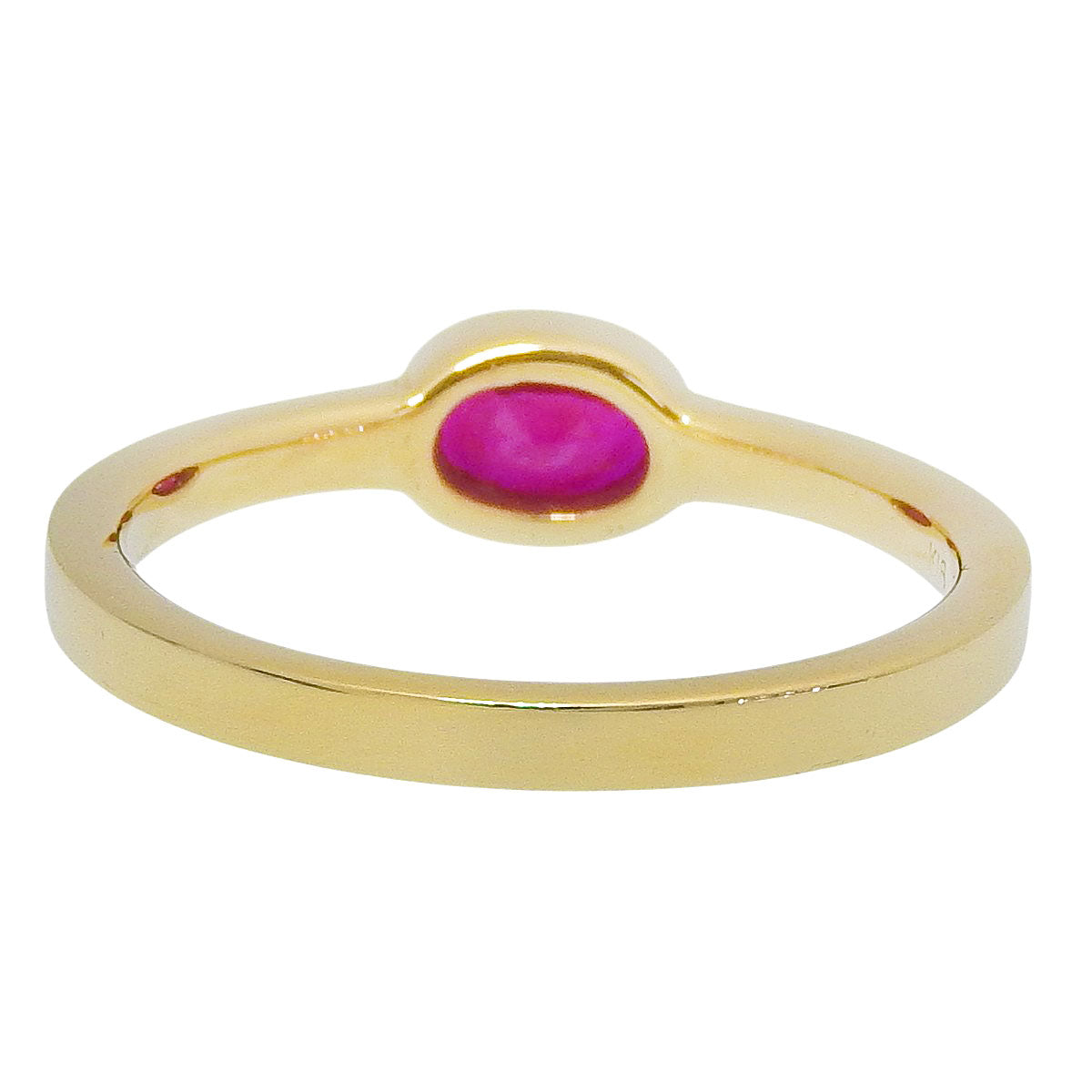 ルビー ダイヤモンド リング R0.78/D0.13 K18 イエローゴールド YG