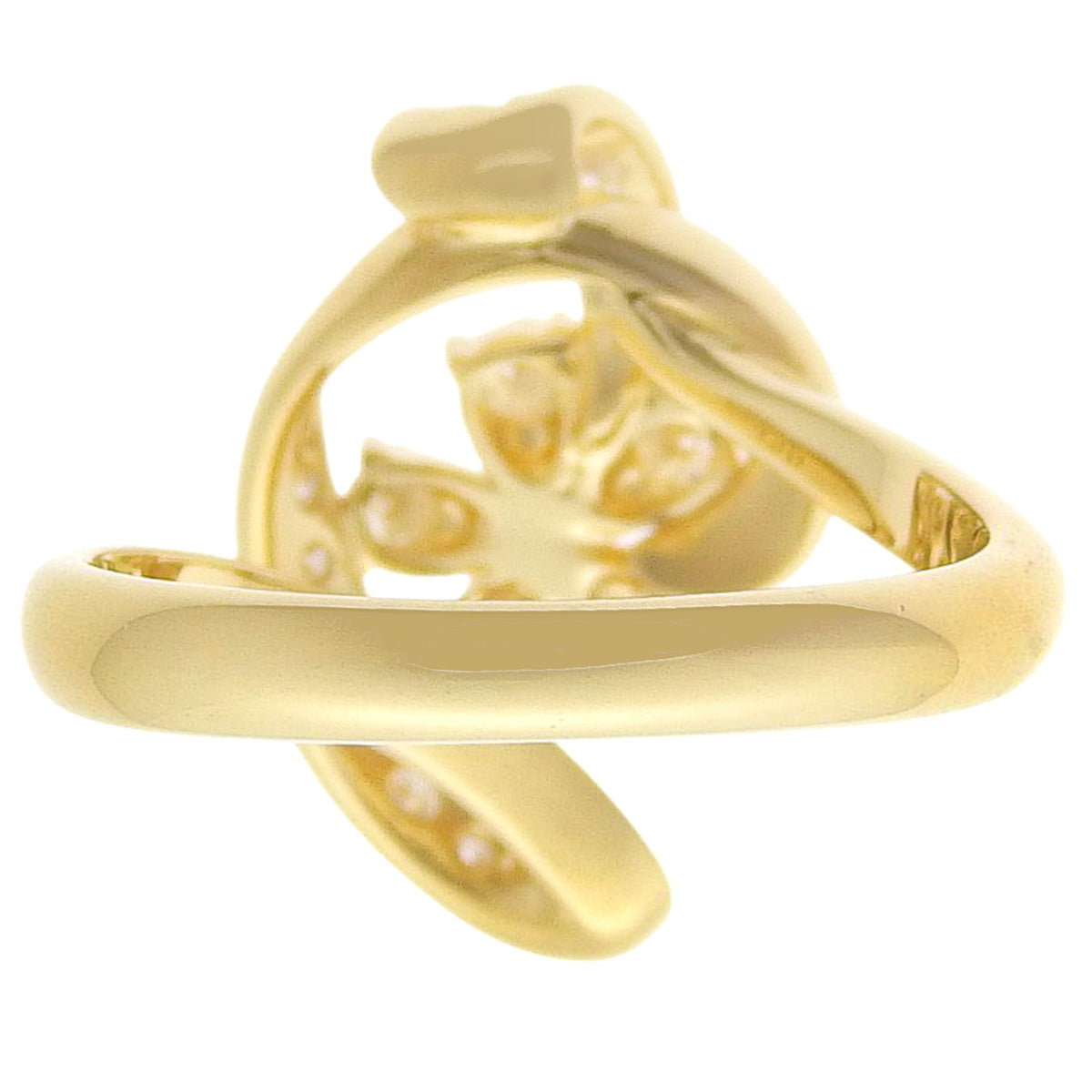 Diamond Flower Ring, 0.51 carats, 18K Yellow Gold (YG)